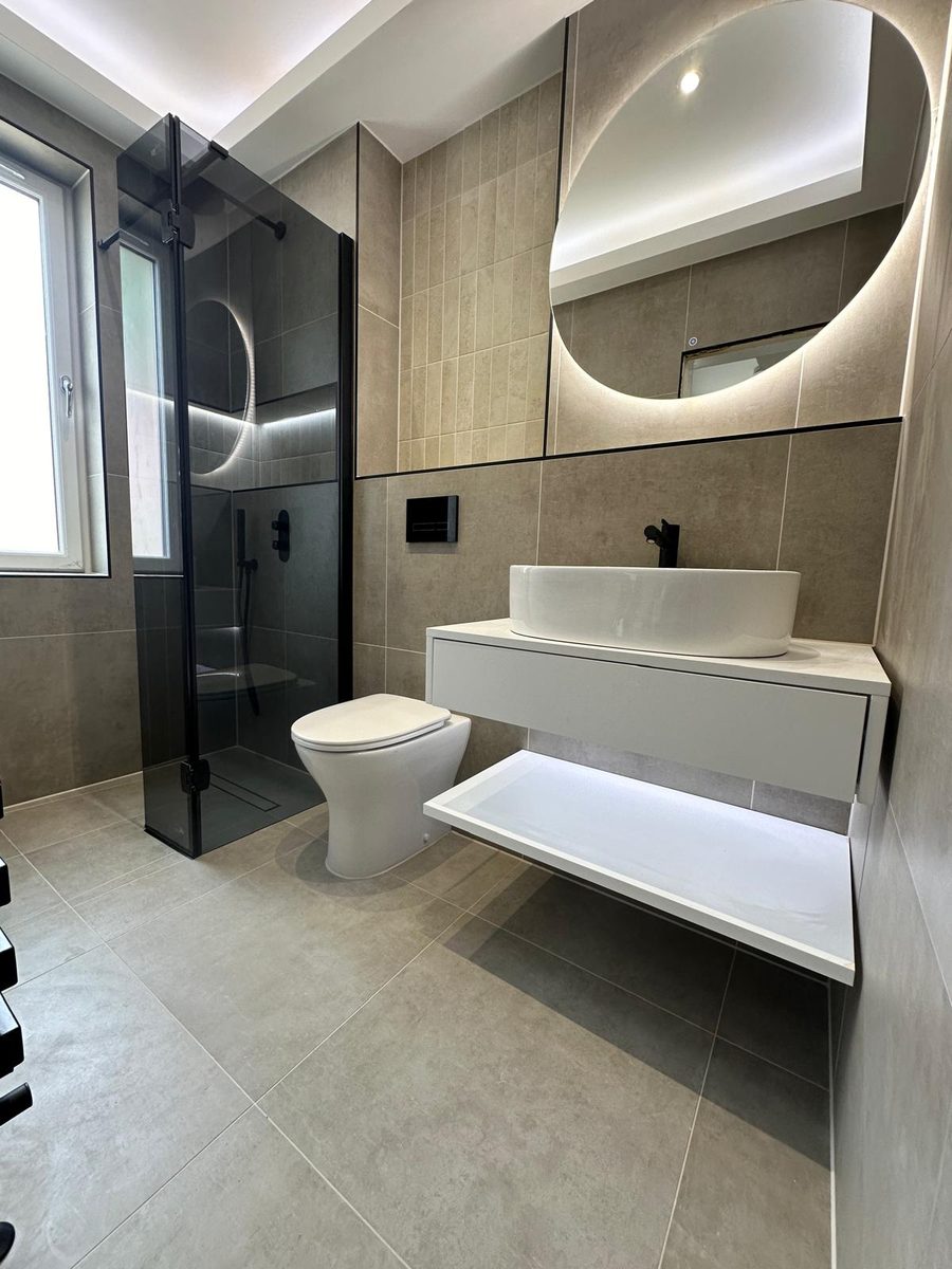 The same bathroom after, fitted by GPH Plumbing & Heating