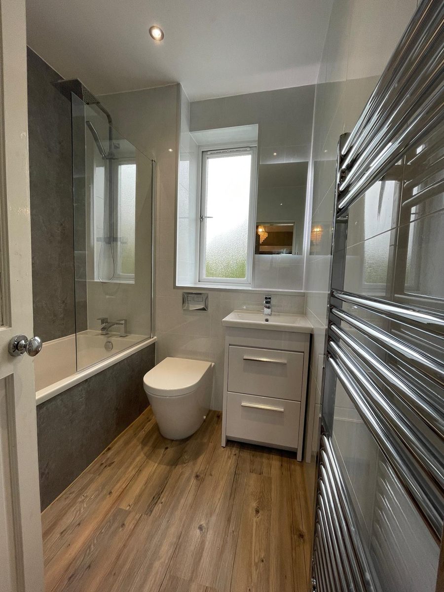 The same bathroom after, fitted by GPH Plumbing & Heating