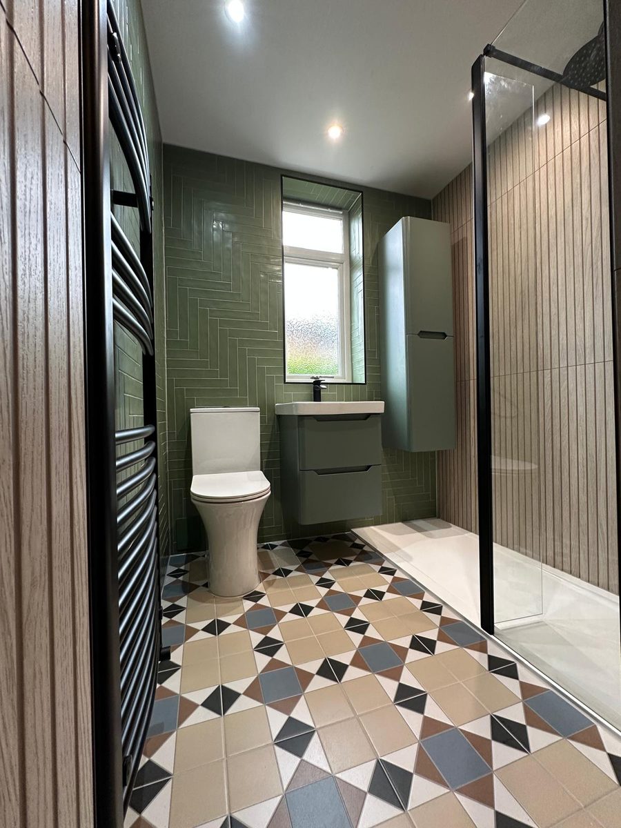 The same bathroom after, fitted by GPH Plumbing & Heating